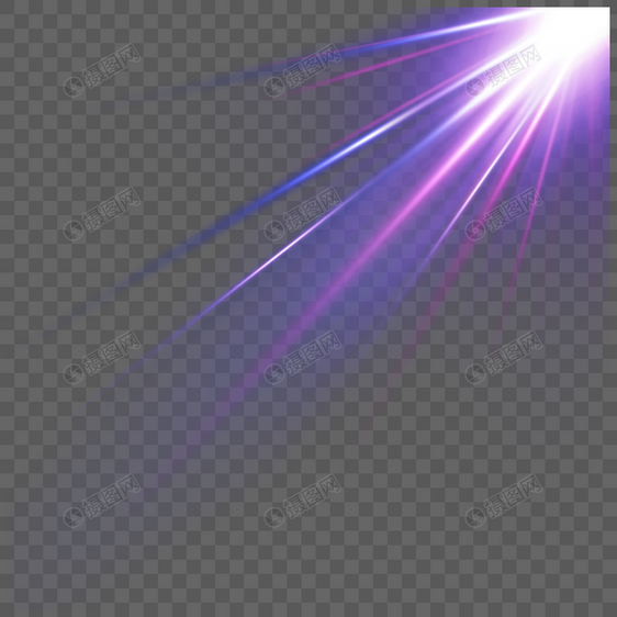 紫色射线抽象光效样式图片