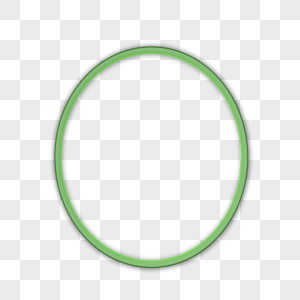 绿色椭圆形边框图片