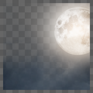 乌云中的月亮高清图片