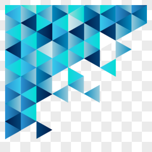 边框蓝色渐变抽象几何三角形形状图片