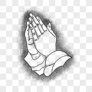 双手合十祈祷的手势图片