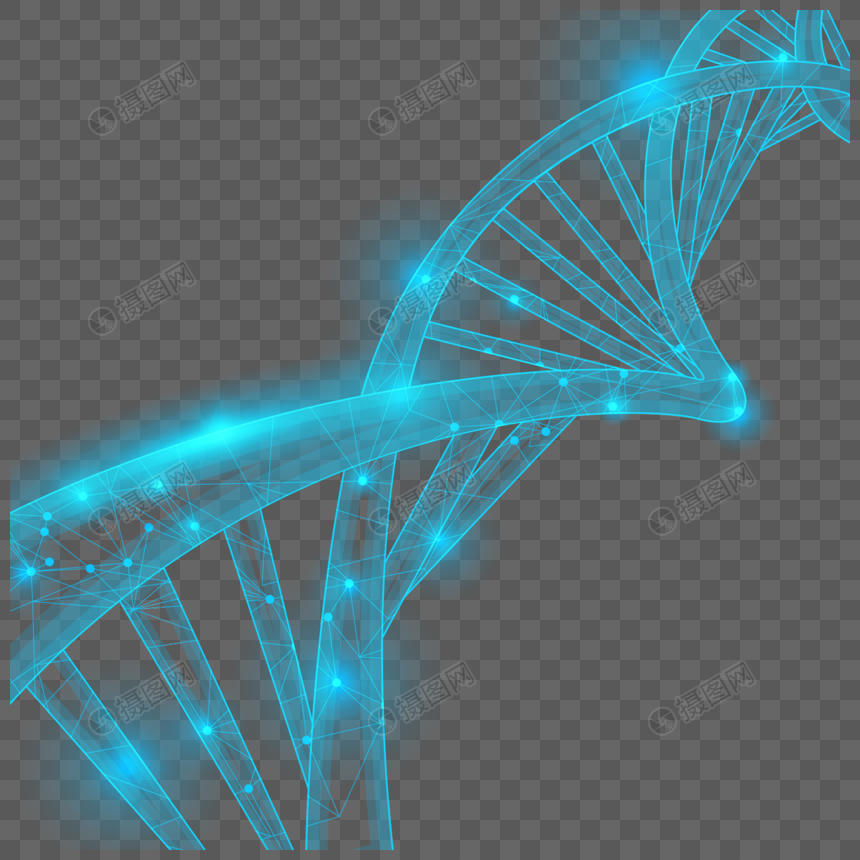 明亮螺旋线条光效抽象dna图片