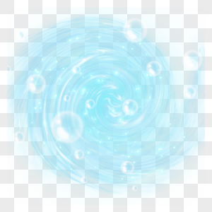 蓝色漩涡水滴水波纹边框图片