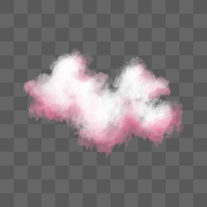 写实风格粉色云朵图片