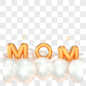 母亲节快乐一天装饰背景与妈妈的文字和气球高级照片图片