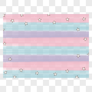 星星装饰粉色和紫色条纹婴儿可爱边框图片
