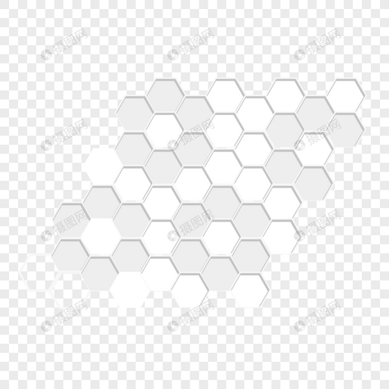 六角形网格背景矢量图图片