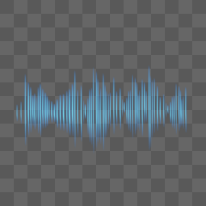 蓝色声波的频率震动音乐波高清图片