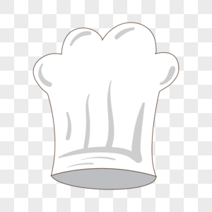 白色烹饪卡通厨师帽图片