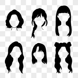 不同类型头发女式发型组合图片