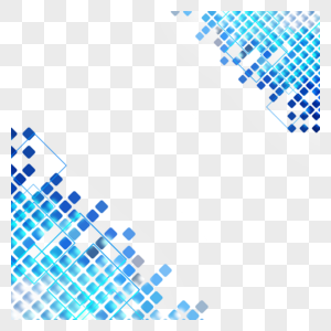 科技光效蓝色商务边框图片