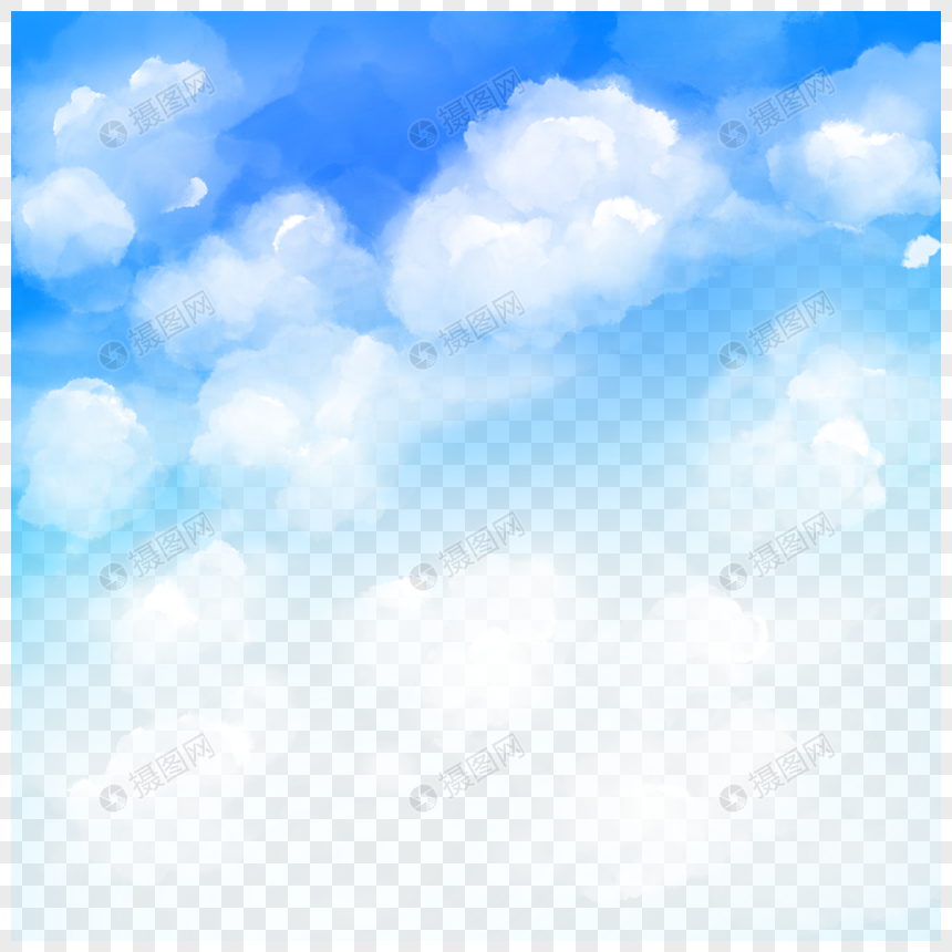 天空蓝天白云自然图片
