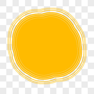 黄色圆圈多层圆线图片