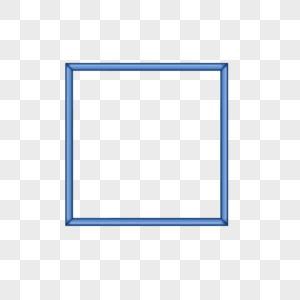 简单的三维深蓝色边框PNGPSD图片