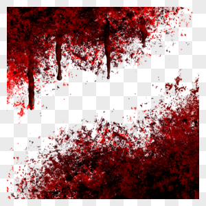暗红色抽象流血血液边框图片
