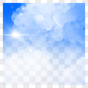 天空蓝色白云写实图片