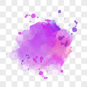 水彩纹理质感墨迹浪漫背景紫色图片