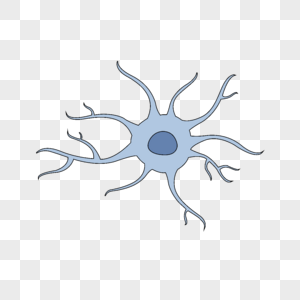 神经病学小胶质细胞插画图片