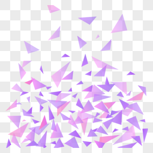 紫色渐变抽象几何三角形图片