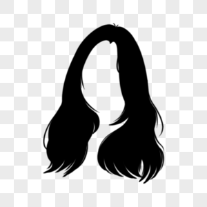 黑色女士头发中长发发型图片