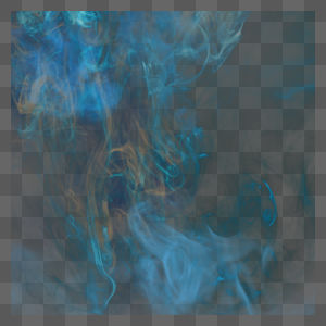 烟雾绘画抽象蓝色烟雾背景图片