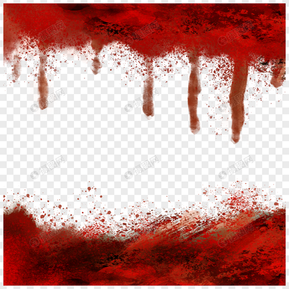 红色流血血液边框图片