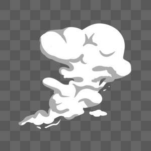 灰色可爱烟雾云朵图片