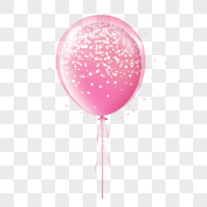 气球粉色颗粒涂鸦装饰图片