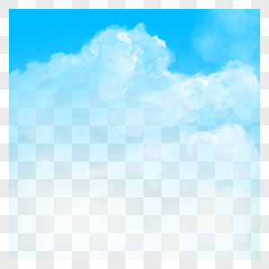 写实蓝天白云自然风景图片