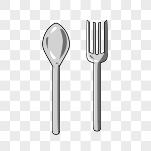 勺子和叉子图片