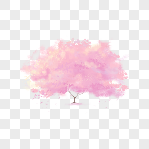 梦幻唯美粉色樱花树超大棵图片