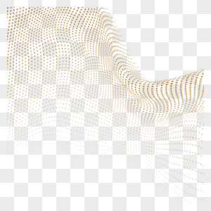 淡黄色网状光点光效抽象量子图片