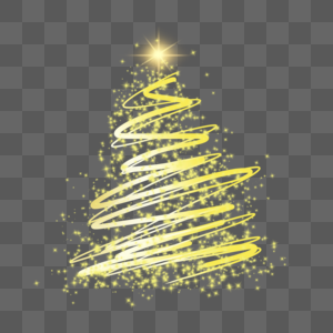 圣诞灯效抽象螺旋缠绕灯条高清图片