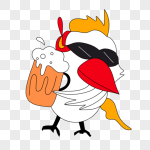 鸡徽标标志韩国炸鸡高清图片