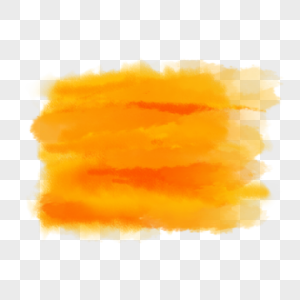 笔刷晕染渐变不规则水彩橙色图片