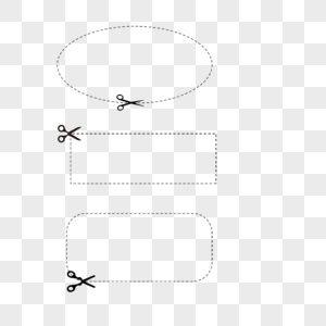 规则形状的虚线框高清图片