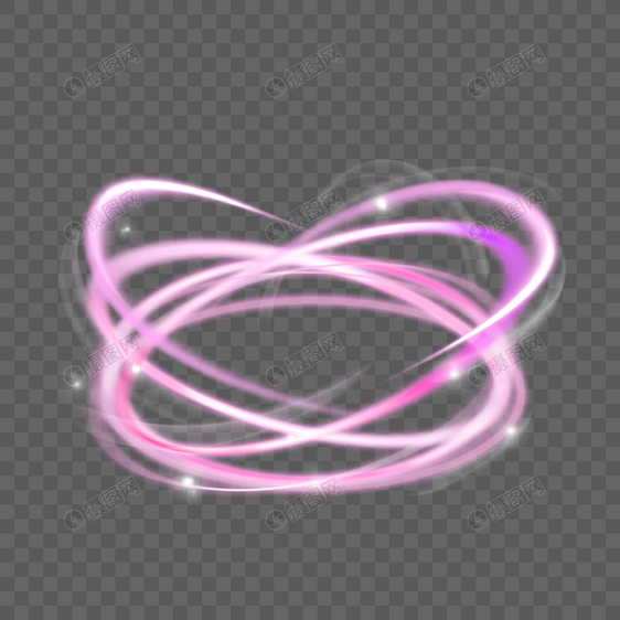 紫色螺旋光环光效图片