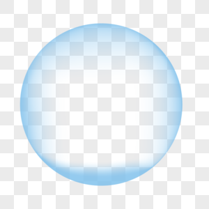 蓝色清新气泡效果元素图片