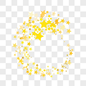 金色光效螺旋星星图片