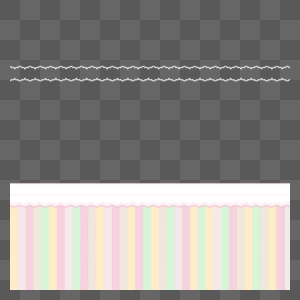 蕾丝装饰粉色绿色和黄色条纹拼色婴儿可爱边框图片