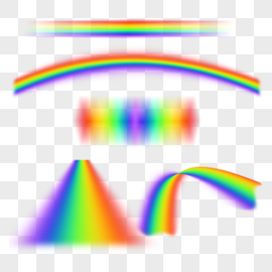彩虹光谱抽象光效图片