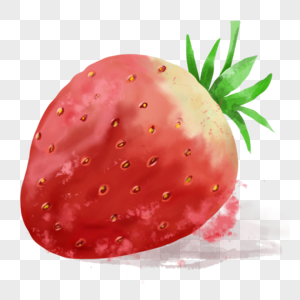 水彩草莓夏季水果图片