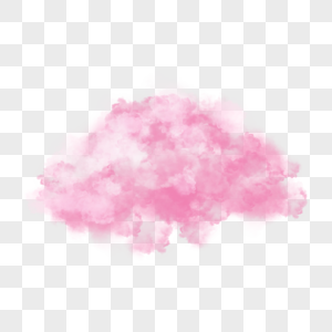 粉色写实层次感云朵图片