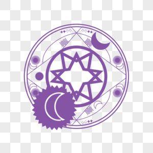神秘紫色魔法阵图片