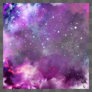 紫色唯美梦幻七彩宇宙云朵图片