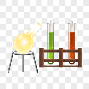 化学实验试管烧杯图片