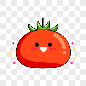 卡通西红柿可爱蔬菜贴纸表情图片