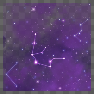 夜晚紫色宇宙星座星空图片