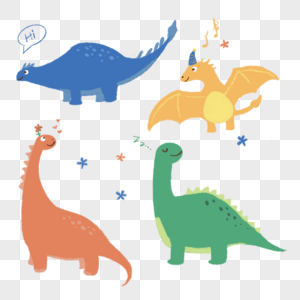 恐龙棘背龙和翼龙图片