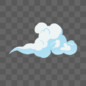 浮动的筋斗云白色云朵图片